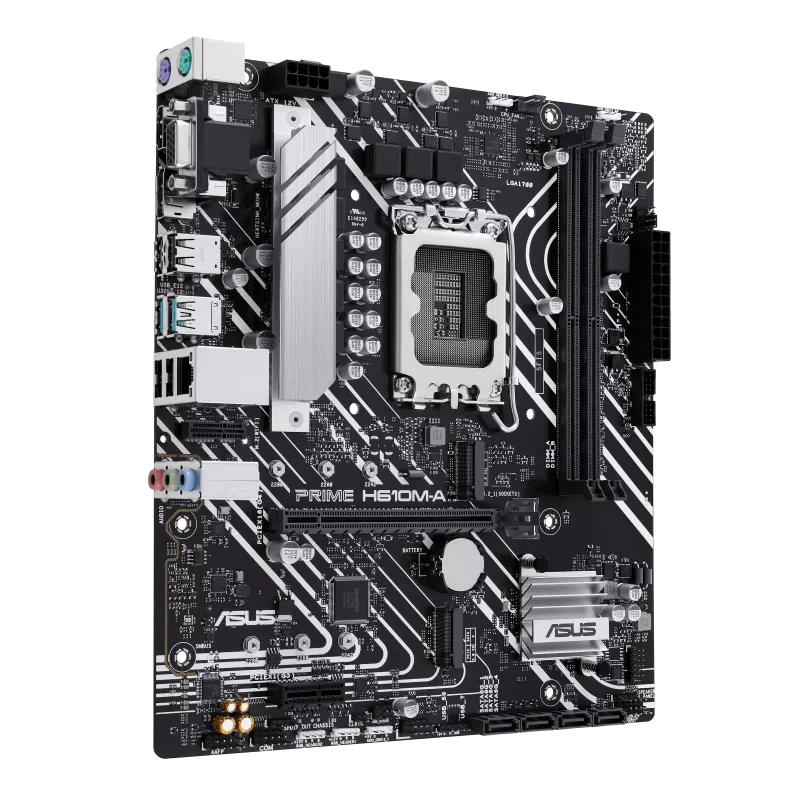 Tarjeta Madre Asus PRIME H610M-A CSM, LGA 1700, DDR5, 2x Slots M.2, 1x HDMI, 1x DP