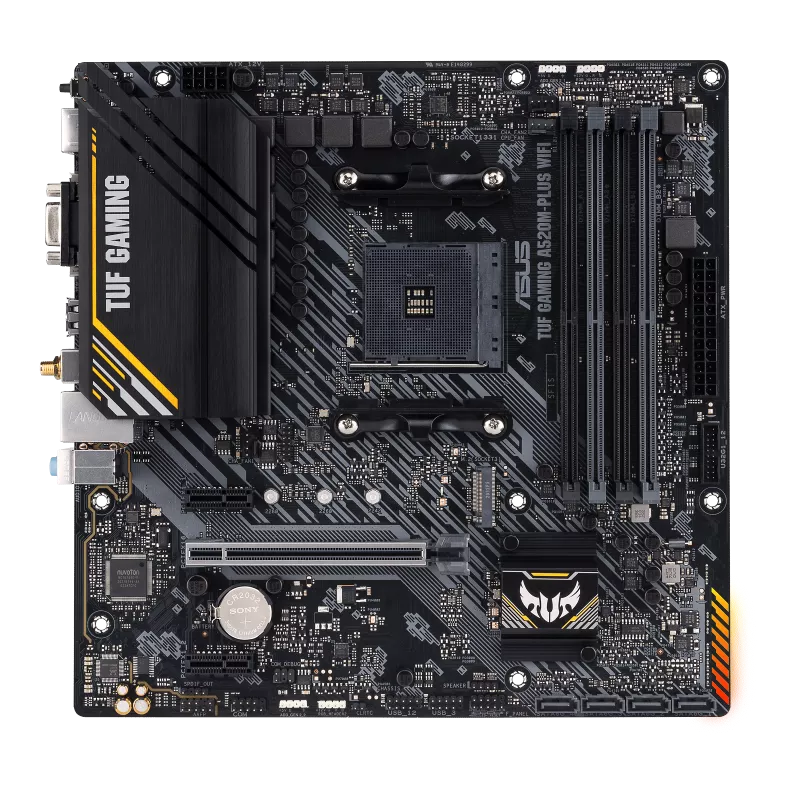 Tarjeta Madre ASUS TUF GAMING A520M-PLUS WIFI, Socket AM4, 4 DDR4-SDRAM, Micro ATX, Wifi, Bluetooth