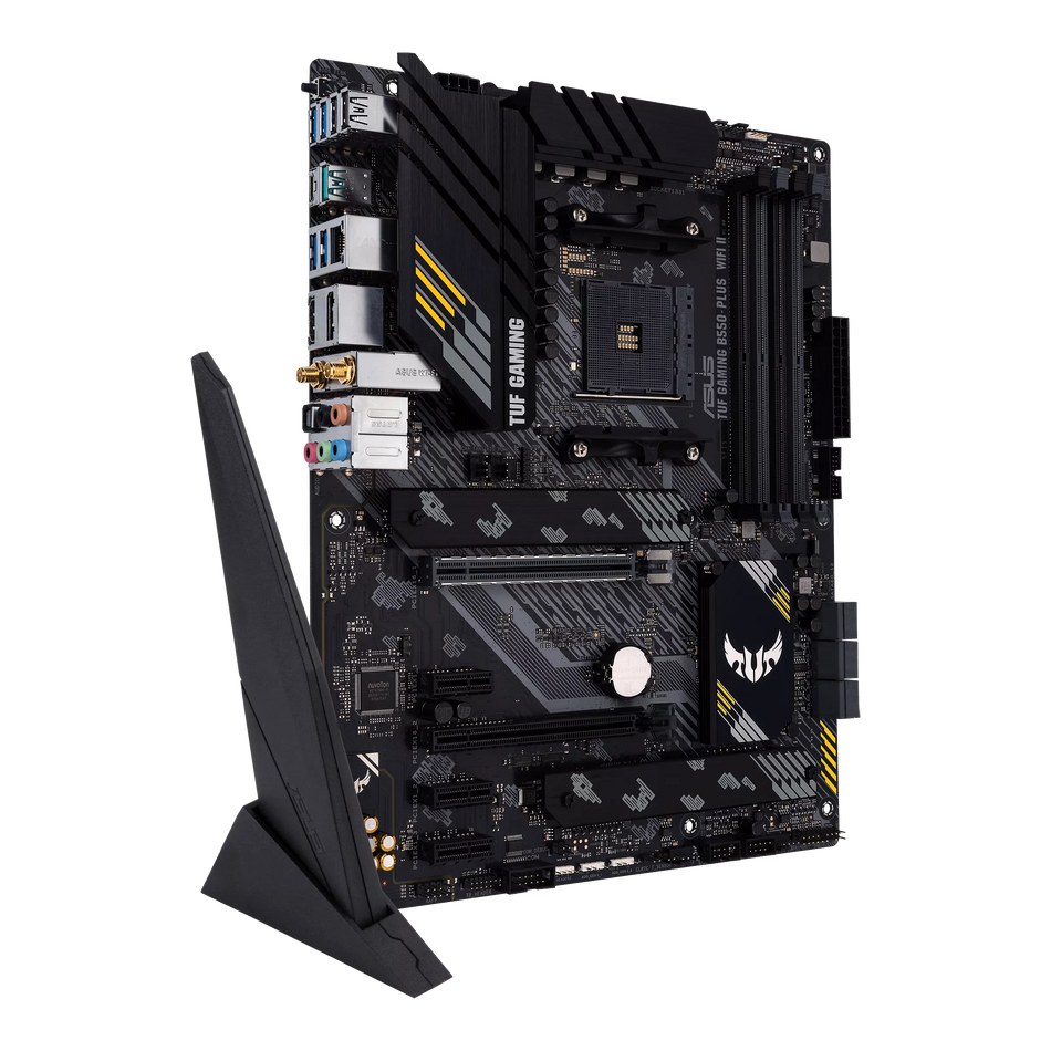 Tarjeta madre ASUS TUF GAMING B550-PLUS WIFI II Socket AM4, 4 DDR4-SDRAM, ATX, Wifi Si, Bluetooth Si