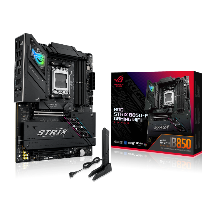 Tarjeta Madre ASUS ROG STRIX B850-F GAMING WIFI Socket AM5, 4xDDR5-SDRAM, PCIE 5.0, Wifi 7, DP/HDMI