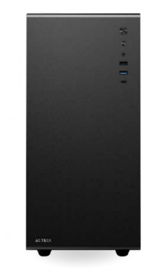 Gabinete Acteck Neuss Pro GI717 Mini-Tower, Micro-ATX/ITX, Ventana lateral, sin fuente, Negro