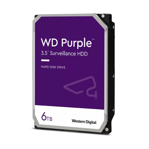 Disco Duro Western Digital PURPLE 6TB SATA III 3.5", 6 Gbit/s, Cache 256MB, 5400RPM,  VideoVigilancia