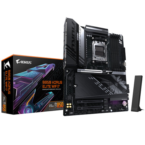 Tarjeta madre GIGABYTE B850 AORUS ELITE WIFI7 Socket AM5, 4 DDR5-SDRAM, Wifi