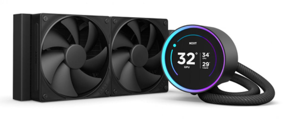SIstema De Enfriamiento Liquido NZXT Kraken Elite 240 2X12 cm, 2000 RPM, Negro