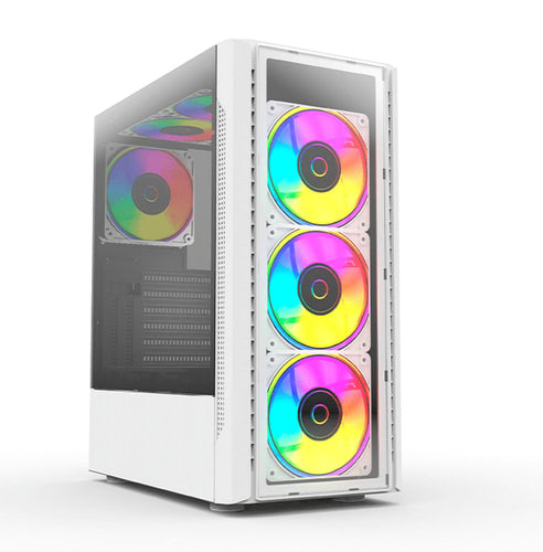 Gabinete Balam Rush DragonFly II Crystal GM745, ATX/Micro-ATX/Mini-ITX, USB 2.0/3.0, 4x Ventiladores, Blanco