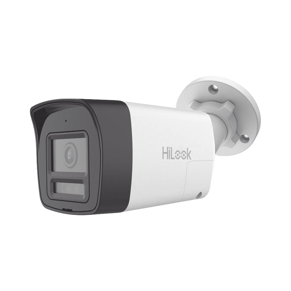 Camara Hilook CCTV, Bala, 2MP, ColorVu, IR 30m, Exterior, Audio 2 vias, IP67, Microfono, Bocina