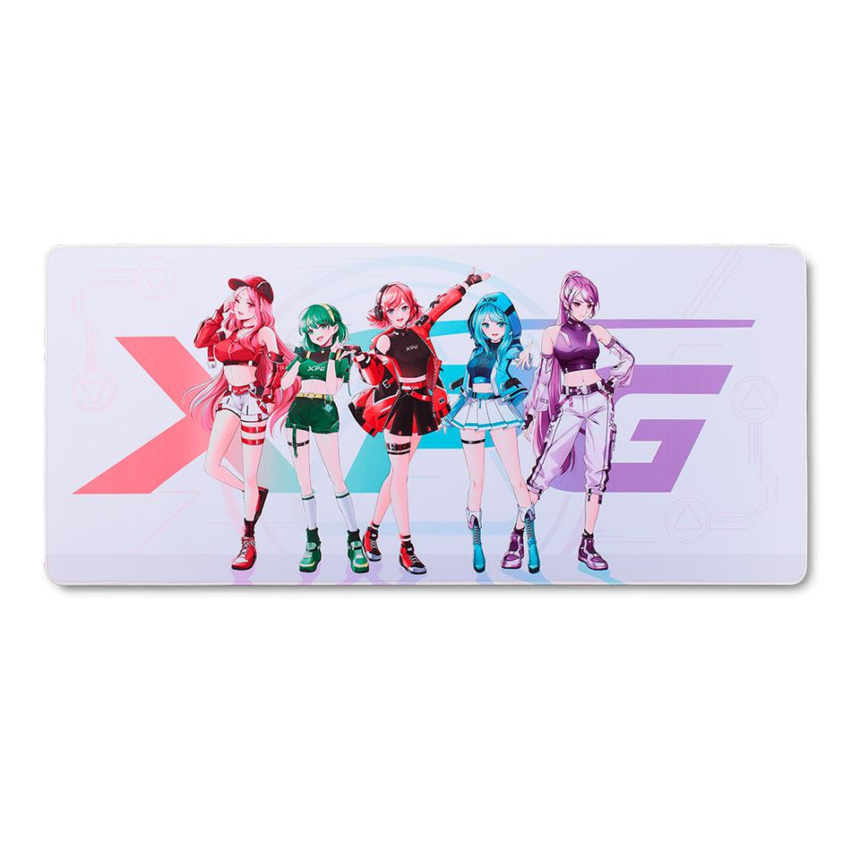 MousePad Gamer XPG Frontline XL XTREME SAGA 03  900x400MM, Blanco