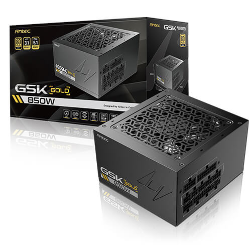 Fuente De Poder Antec GSK 850 GOLD, 850W, 80 PLUS GOLD, ATX 3.1. PCI-e 5.1, Full Modular