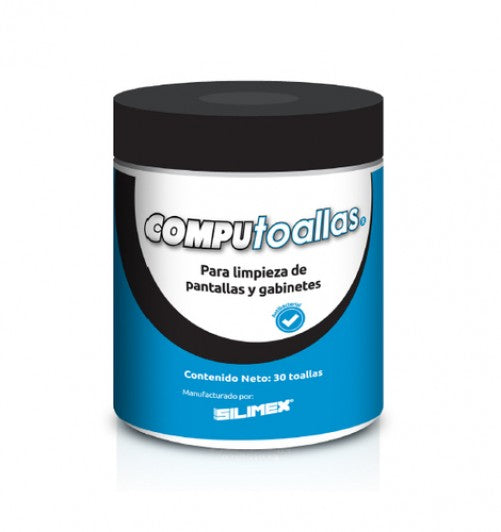 TOALLAS HUMEDAS ANTIESTATICAS SILIMEX C/30 PIEZAS PARA PANTALLA/GABINETE