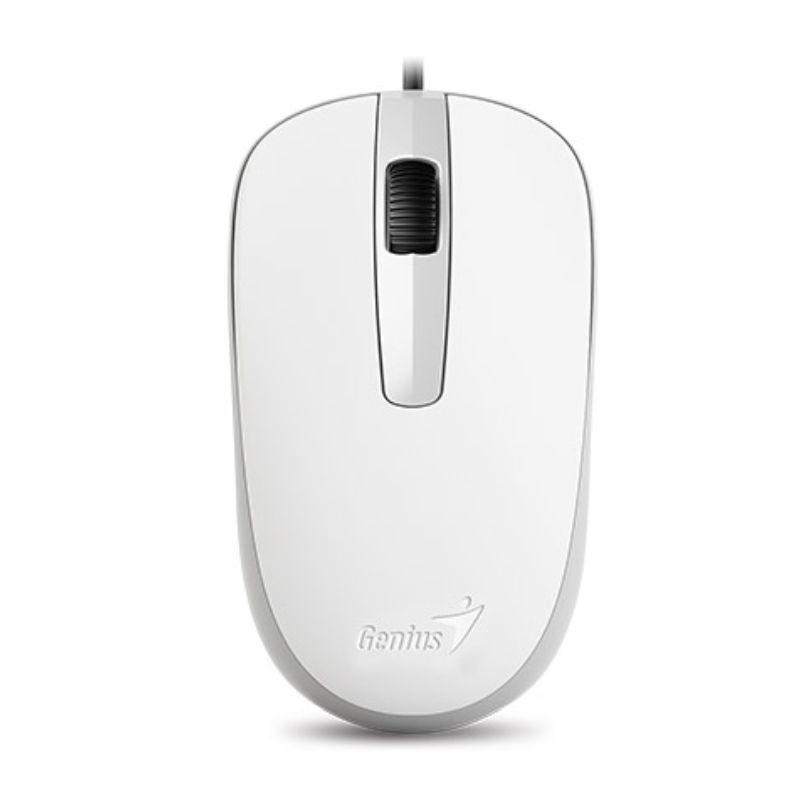 Mouse Optico Genius DX-120, Alambrico, 1000DPI, 3 Botones, USB, Blanco