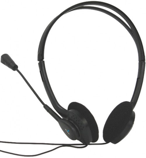 Diadema con Microfono Acteck AM-370, 3.5mm, Alambrico, 1.8 mts, Negro