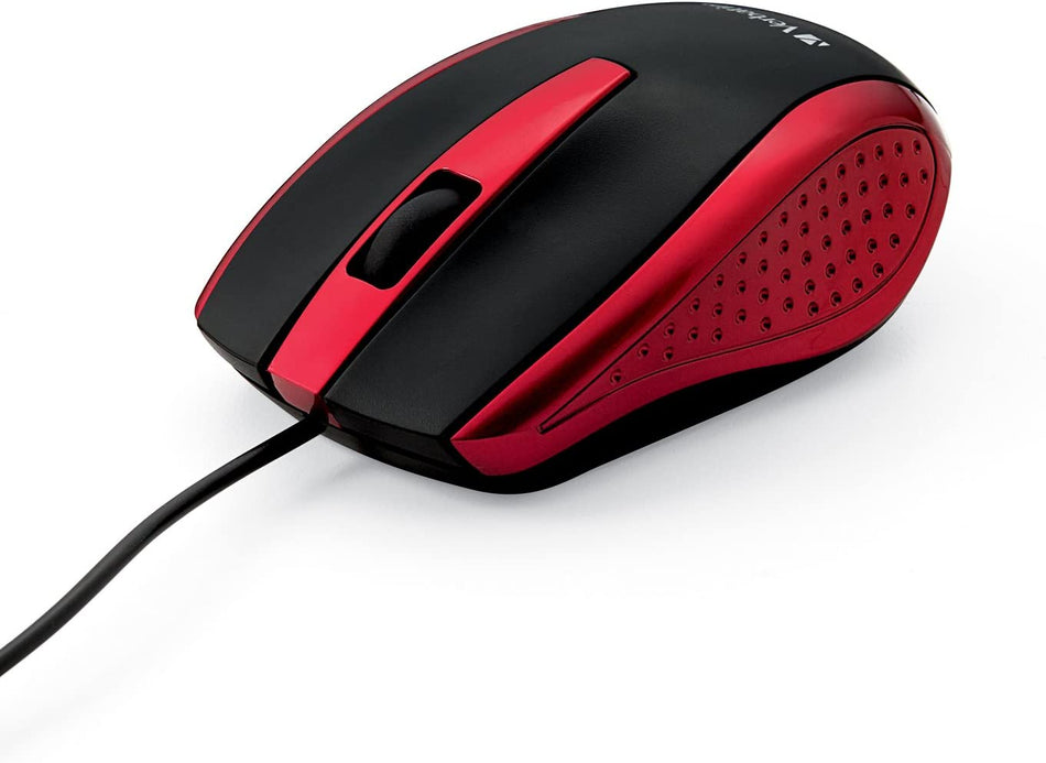 Mouse Optico Verbatim Bravo, Alambrico, USB, Negro/Azul