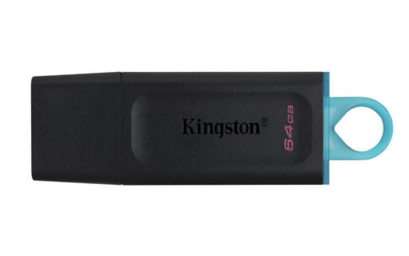 Memoria usb Kingston DataTraveler Exodia 64GB, 3.2 Gen 1, Factor de forma Tapa, Color Negro