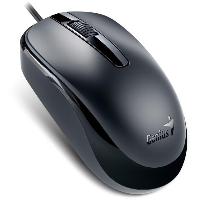 Mouse Optico Genius DX-120, 3 Botones, 1200 DPI, USB tipo-C, Negro