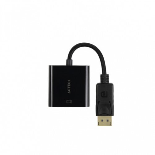 Adaptador Acteck DisplayPort a HDMI, 20cm, Negro