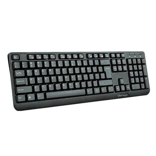 Teclado Vorago KB-102 multimedia, Alambrico, USB, Negro