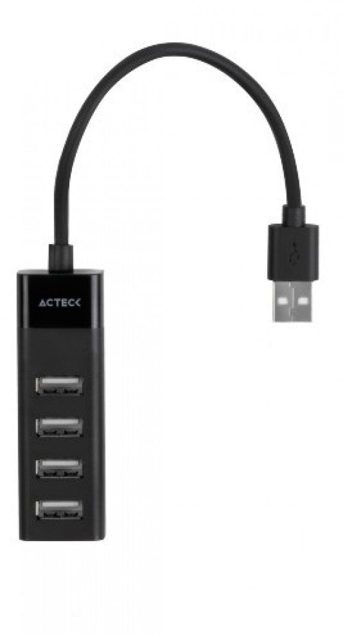 Hub Acteck DH420, 4x USB 2.0, 480 mbps, 30 cm