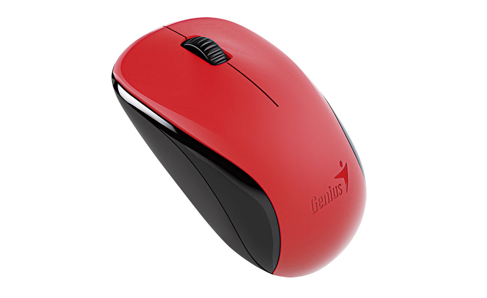 Mouse inalambrico Optico Genius NX-7000, USB, 1200 Dpi, 3 Botones, 2.4 GHz, BlueEye, Rojo