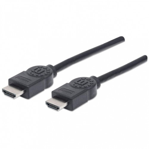 Cable HDMI Manhattan, HDMI Macho a Macho, 3D, 4K 30Hz, Blindado, Negro, 5m