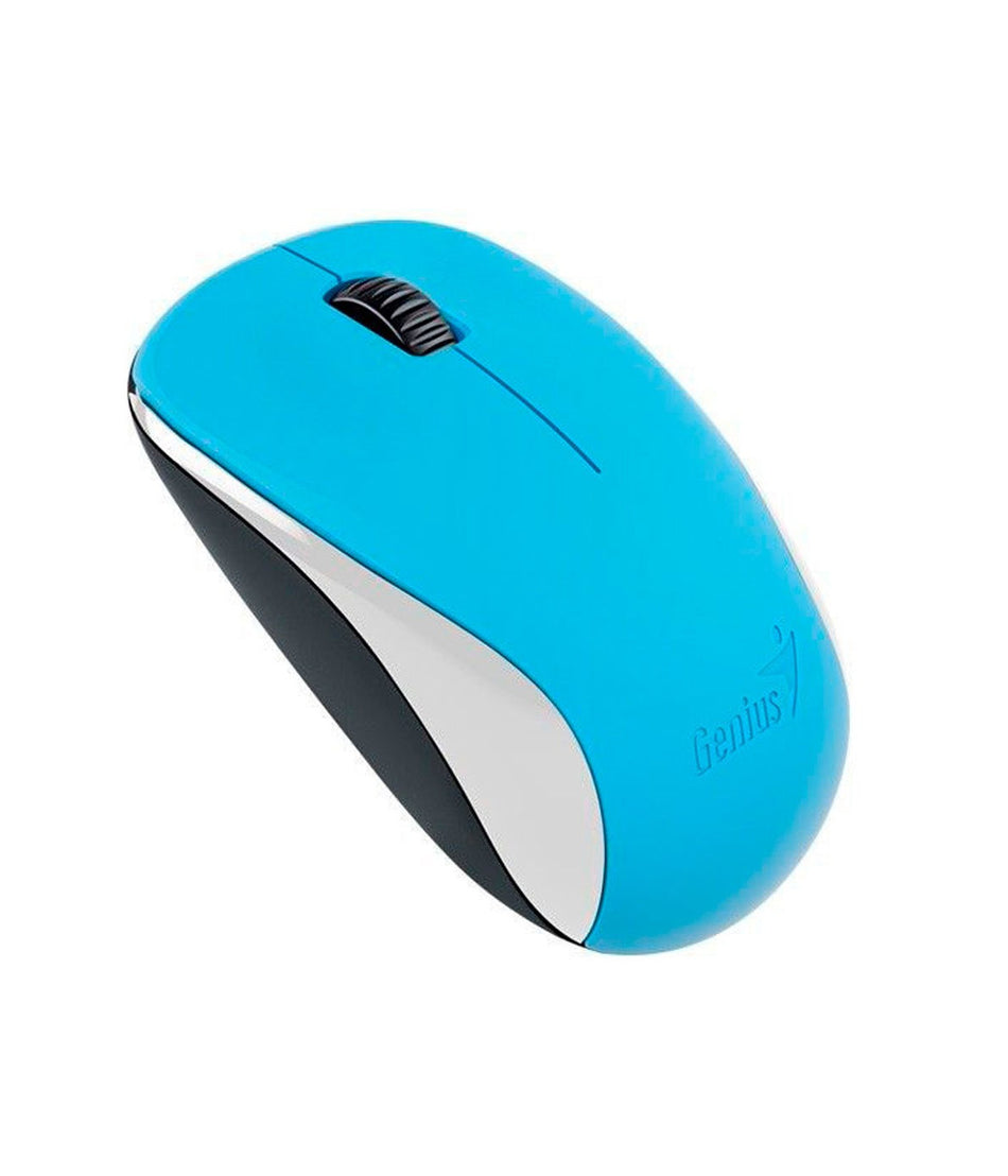 Mouse inalambrico Optico Genius NX-7000, USB, 1200 Dpi, 3 Botones, 2.4 GHz, BlueEye, Azul