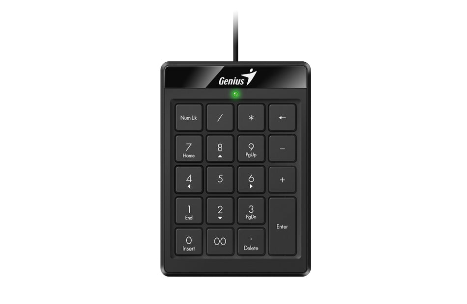 Teclado Numerico Genius Numpad 110, Alambrico, USB, Negro