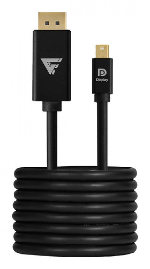 Cable Game Factor Mini DisplayPort a DisplayPort MDTD400, Ultra HD 4K, 21 GBPS, 2M, Negro