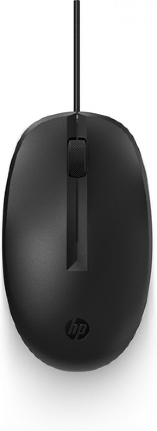 Mouse Optico HP 125 Wired Mouse, Alambrico, USB, 1200DPI, 3 Botones, Negro