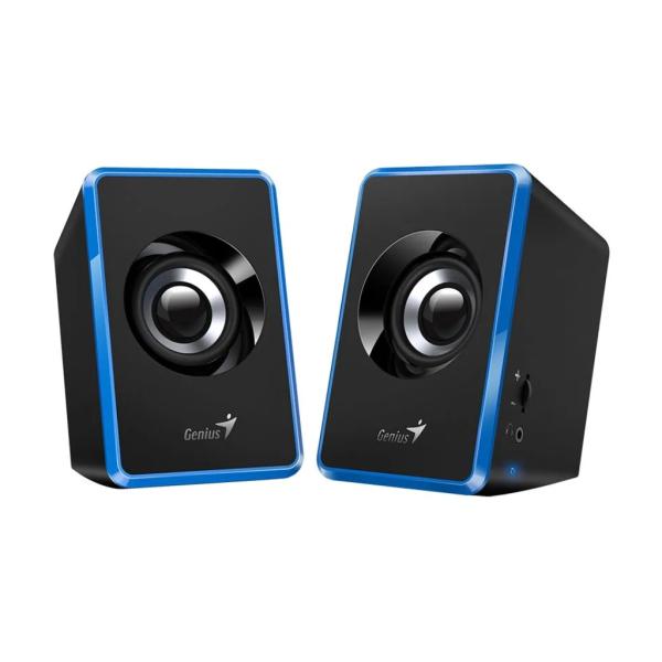 Bocinas Genius SP-U125, USB, 3.5mm, Controlador De Volumen, 3 W, Negro, Azul