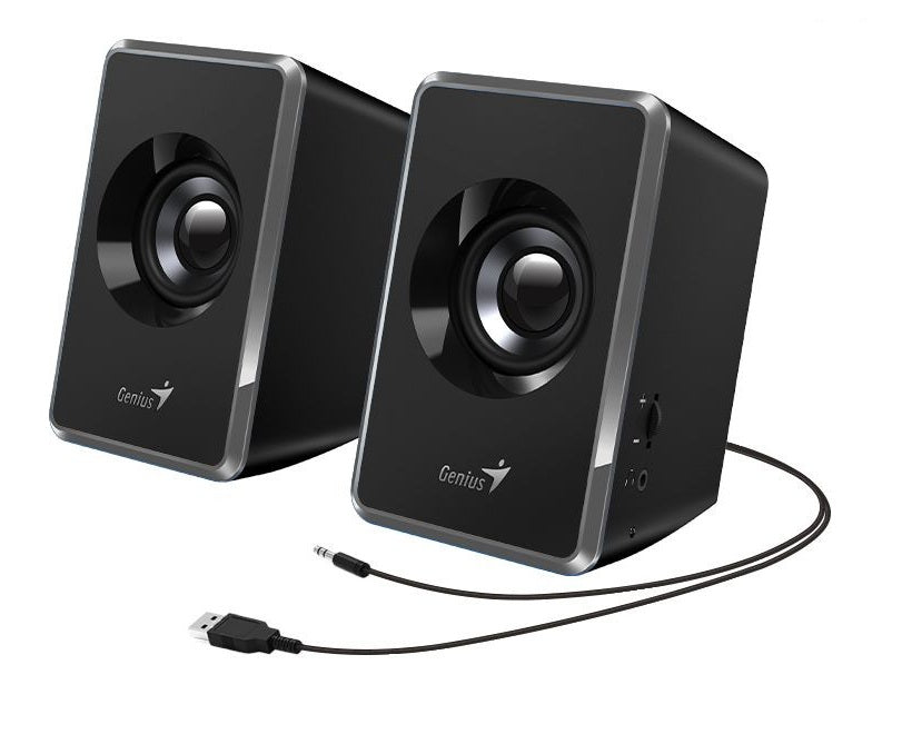 Bocinas Genius SP-U125, Alambricas, USB, 3.5mm, Controlador De Volumen, 3 W, Gris