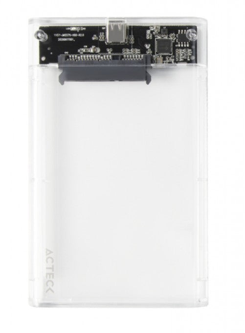 Gabinete Enclosure Acteck Armor Clear HC430 2.5 Sata, USB 3.0, Max. 2TB, transparente