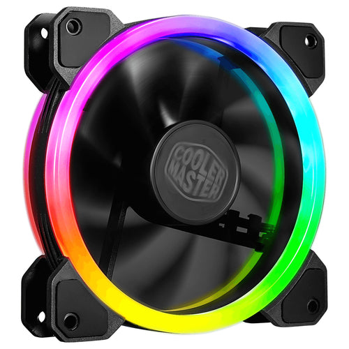 Ventilador Cooler Master MasterFan MF120 S2, 120mm, ARGB, Aura Sync, 1200 RPM, Negro