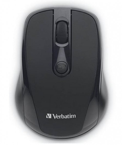 MOUSE VERBATIM BRAVO INALAMBRICO, MICRO RECEPTOR USB 2.0, 2.4GHZ, 2 BATERIAS AAA, COLOR NEGRO