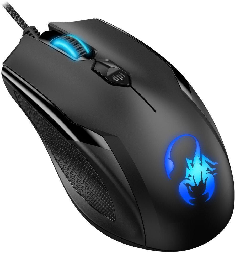 Mouse GX Gaming Ammox X1-600, Alambrico, 3200 DPI, RGB, Negro