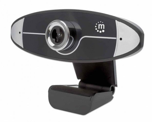 Camara WEB Manhattan 1MP, 1280x720 Pixeles, 30 FPS, HD, USB 2.0, Negro