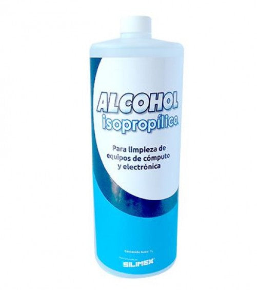 Alcohol Isopropilico Silimex 1 litro, Para Limpieza De Equipos De Computo Y Electronica