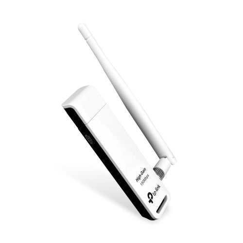 Adaptador TP-LINK TL-WN722N, Negro, Color blanco Inalambrico USB 150 Mbit/s 10 - 90% CE, FCC