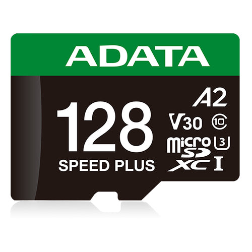 Memoria Micro SD ADATA Speed Plus, 128GB, Velocidad 180 MB/s, Class 10