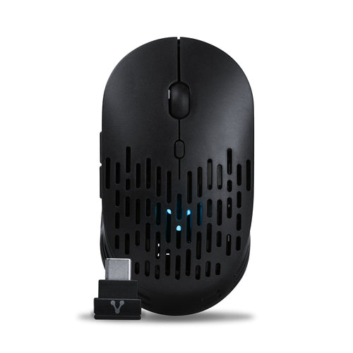 Mouse optico Vorago MO-208, 5 Botones, 2400 DPI, interfaz RF bluetooth, Color Negro