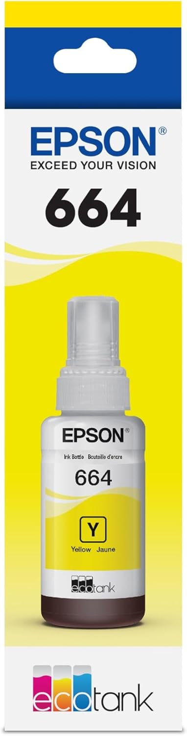BOTELLA DE TINTA EPSON AMARILLO T664420 70 ML original