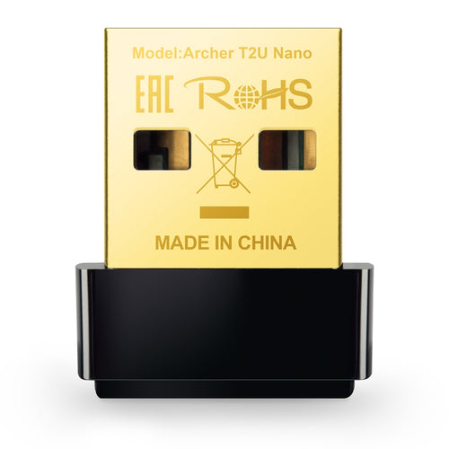 TP-Link Adaptador de Red USB Archer T2U Nano, WIFI, WLAN Mini AC600, Dual Band