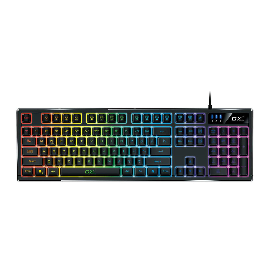 Teclado Gamer Genius Scorpion K7, AntiGhost, RGB, Resistente a Salpicaduras, USB, Negro