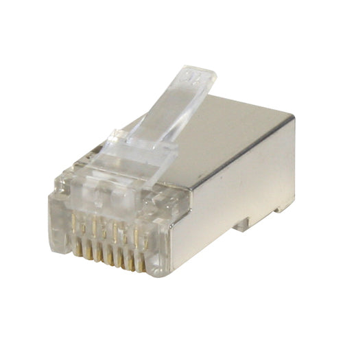Paquete Plug RJ-45 FTP CAT6 XCase con 100 piezas, Metalico