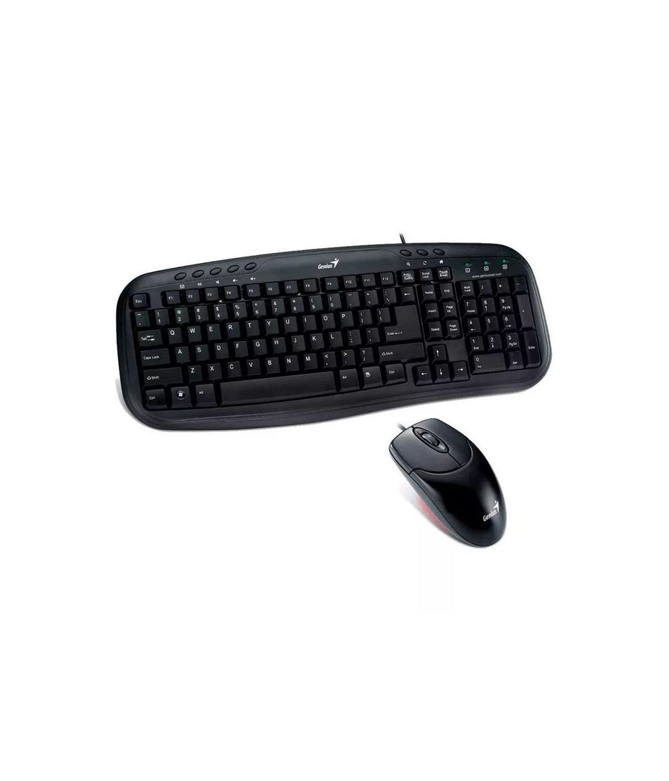Kit Teclado y Mouse Genius Smart KM-200, 800 DPI, USB, Negro