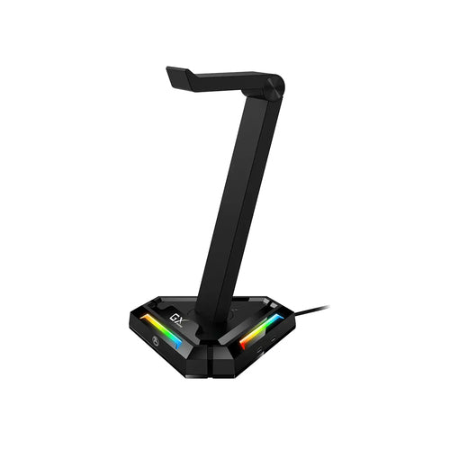 Soporte para Diadema Genius GX-UH100, RGB, con puerto 2x USB-C, 2x USB-A, Negro