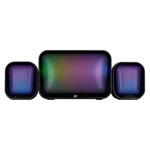 Bocinas Vorago SPK-255, RGB, 3.5mm, Alambricas, USB, 3W RMS, Negro