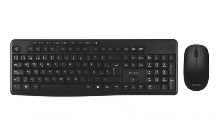 Kit de Teclado y Mouse Acteck MK450, Inalambrico, USB, Multimedia, Negro