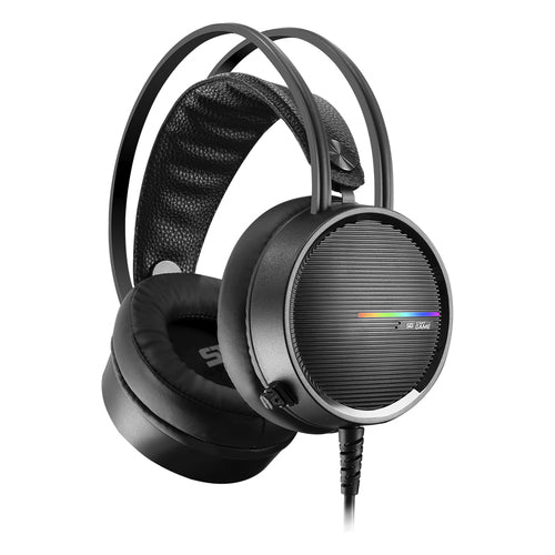 Diadema Gamer vorago HS-502, super Bass, Microfono, Control, Rgb, 2x Plug 3.5mm + Usb, Negro