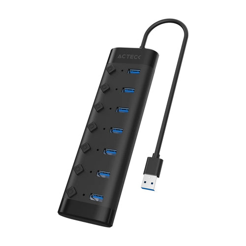 HUB Acteck Port X7 DH470 USB, 7x USB 3.0, 5000Mbps, Negro