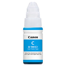 Botella De Tinta Canon GI-190 Cyan 70ml, Pixma G1100, G2100, G3100, G3102 original