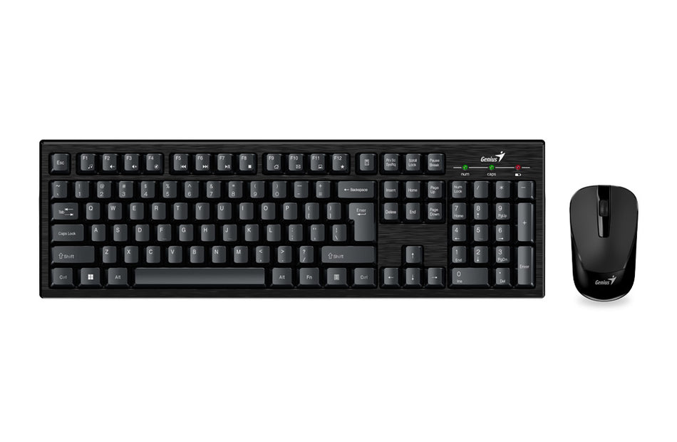 Kit Teclado y Mouse Inalambrico Genius KM-8101, USB, Negro